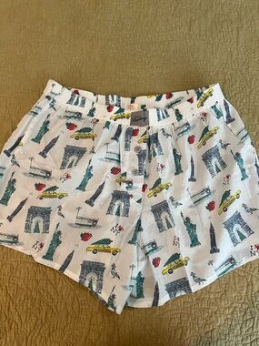New never worn In My Sundays pjs boxer shorts in New York City Theme